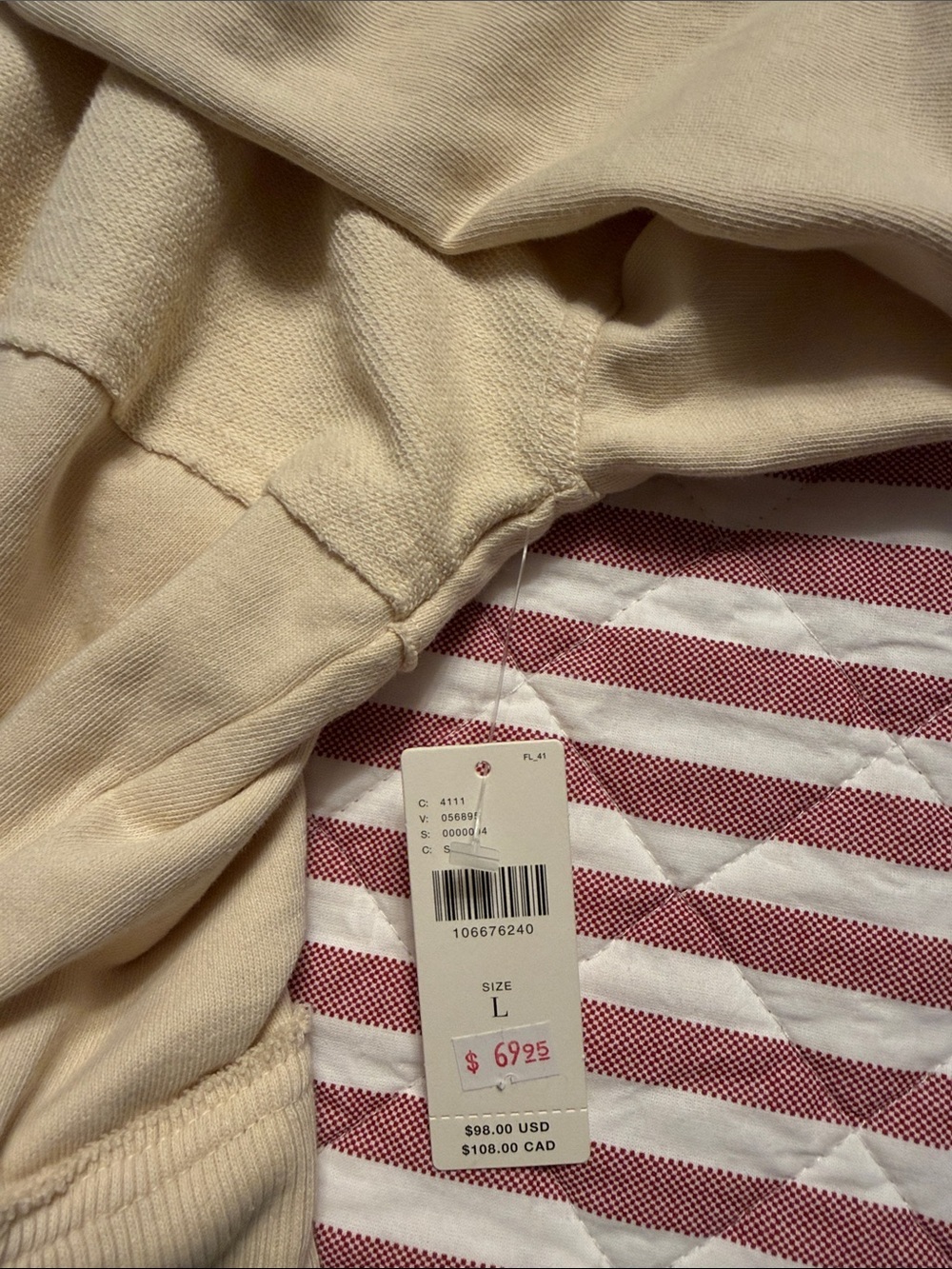 BNWT PILCRO COTTON GROMMET HOODED SWEATSHIRT - Picture 5 of 11